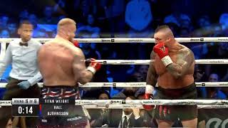 Eddie Hall vs Hafthor Bjornsson Full Fight Highlights [upl. by Llabmik83]