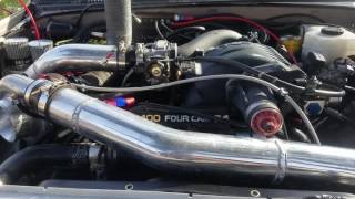 Toyota 5vz 34 v6 TRD supercharger and turbo charger reving [upl. by Ahseenal]