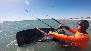 Learning to Kiteboard First 2 Days  The Regular Guy [upl. by Adnohsak]