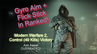 Leading the Way w Gyro Aim Flick Stick No Aim Assist in Control  MW2 PS5 [upl. by Cott]