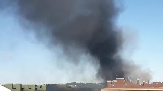 Incendio en Arcelor Mittal de Avilés Baterías de coque  16102018 [upl. by Annahsor86]