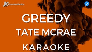 Tate Mcrae  Greedy KARAOKE Instrumental with backing vocals [upl. by Annairt16]