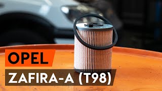 Hoe een brandstoffilter vervangen op een OPEL ZAFIRAA T98 AUTODOCTUTORIAL [upl. by Sucy]