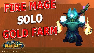 WoW Classic  Fire Mage Solo Dire Maul East Gold Farm 12 Min Jump Run [upl. by Herra]