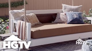 Hanging Daybeds  Extreme Makeover Home Edition  HGTV [upl. by Alithia]