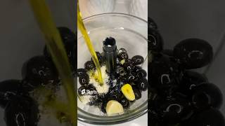 ⚪️ RECETTE  TAPENADE OLIVES NOIRES EXTRA rokiacuisine recipe short homemade healthy [upl. by Akemaj429]