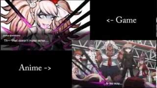 Dangan Ronpa  Mukuro Ikusabas Death Comparison PSP vs Anime [upl. by Gorden177]