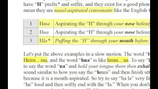 Nasal aspirated consonants [upl. by Farny999]