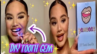 GEMZEEZ DIY TOOTH GEM KIT UNBOXING amp REVIEW  Lee Miranda [upl. by Nodnelg323]