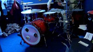 drumming with a ddrum pocket ash dominion drumkit panasonic lumix fx150 [upl. by Adnalram]