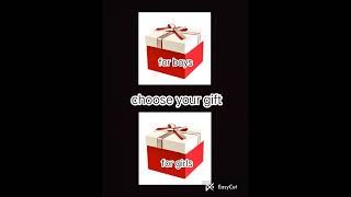 choose your gift boys vs girls shorts shortsfeed viral viralfeed [upl. by Bouzoun]