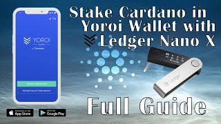 How To Stake Cardano in Yoroi Wallet With Ledger Nano X  2 Minute Tutorial [upl. by Muhcon42]