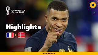 Mbappe grabs a double  France v Denmark  FIFA World Cup Qatar 2022 [upl. by Sonni]