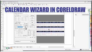 CorelDraw Calendar Wizard  Generate and Design Automatic Year Calendar In CorelDraw [upl. by Eenad]