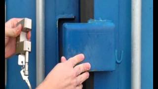 Securing a Container with a Lock Box and Security Lock [upl. by Wilbert]