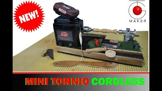 mini tornio per legno fai da te cordless [upl. by Airdnola]