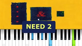 Pinegrove  Need 2 Piano Tutorial [upl. by Gusta]