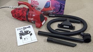 Dirt Devil Handy Zip Hand Held Vacuum Cleaner Unboxing amp Demo [upl. by Kobylak]