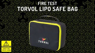 Torvol LiPo Safe Bag  Fire Test [upl. by Alister]