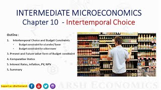 Intertemporal Choice Chapter 10  Intermediate Microeconomics by Varian [upl. by Katlin]