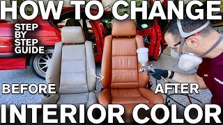 How to Change Car Interior Color with Dye BMW [upl. by Nayra]