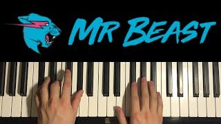 HOW TO PLAY  MrBeast Outro Song Piano Tutorial Lesson  Mr Beast 6000 [upl. by Sheng]