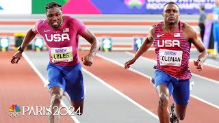 Christian Coleman and Noah Lyles battle headtohead for 60m crown at Indoor Worlds  NBC Sports [upl. by Haleigh294]