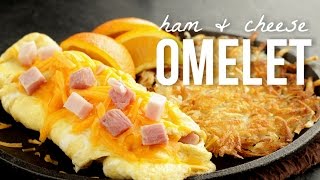 How to Make an Omelet Quick and Easy Ham and Cheese Omelette Recipe [upl. by Notsahc]