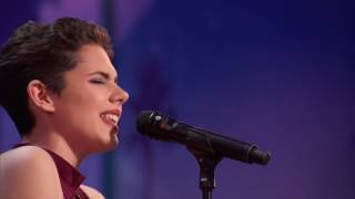 Calysta Bevier Teen Cancer Survivor Gets Simon Cowells Golden Buzzer Americas Got Talent 2016 [upl. by Aderfla]