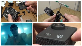 SJ4000 Полный Обзор Тесты Видео и Креплений SJ4000 Full Review Video test Mounting Kit [upl. by Akcirderf]