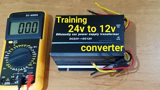 How to use 24v to 12v DC converter StepDown [upl. by Adihaj359]