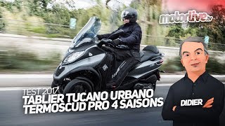 Tablier Tucano Urbano Termoscud Pro 4 saisons I TEST DEMO [upl. by Eahsel999]