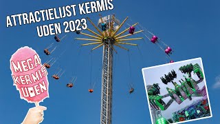 Attractielijst kermis Uden 2023 [upl. by Mcneely76]