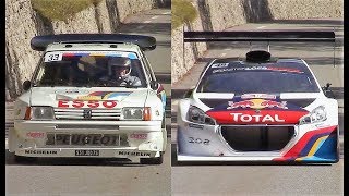 Peugeot 205 T16 Evo II VS Peugeot 208 T16 Pikes Peak  Montée des Légendes 2018 [upl. by Arima]