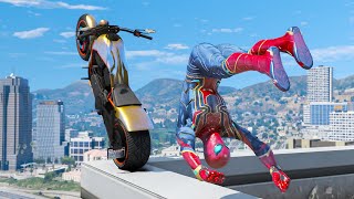 GTA 5 IRON SPIDERMAN Ragdolls Compilation Euphoria Physics Showcase Ep 9 [upl. by Eednyl566]