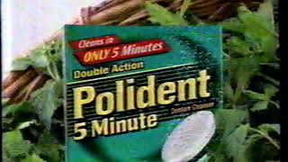 2000 Polident 5 Minute Commercial [upl. by Nylkcaj]