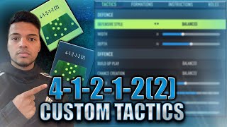 THE BEST META 412122 FORMATION amp CUSTOM TACTICS FOR EAFC 24 ULTIMATE TEAM [upl. by Sanborn]