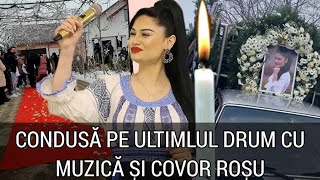 Ziua grea a despărțirii de tânăra artistă decedată la 23 ani Alina Popa condusă pe ultimul drum [upl. by Euqinitram]