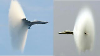 Jets breaking sound barrier SONIC BOOM Compilation [upl. by Hatnamas]