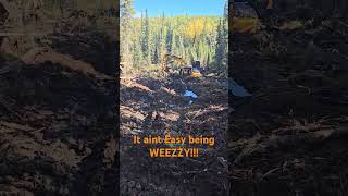 D6M Dozer pulling out 160 Hyundai Excavator Forestry alberta forestfire naturaldisaster [upl. by Mcleod]