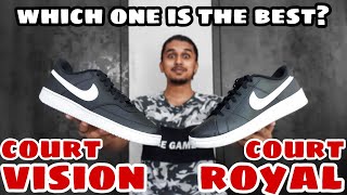 Nike Court Royale vs Nike Court Vision  Best Nike Sneaker Under 5000 [upl. by Norrag2]