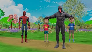 Chintu Mintu Spiderman aur Venom Cartoon Comedy [upl. by Acirdna]