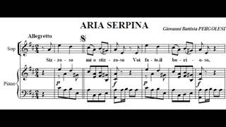 GBPERGOLESI quotStizzoso mio stizzosoquot piano accompaniment with score [upl. by Karlen]