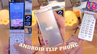 🌟2024 Japanese Keitai Tech Unveiled 🍒 Sharp Aquos 601SH  Android Flip Phone ASMR Review 🌱 [upl. by Ramon]