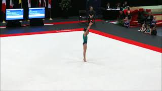 Victoria gymnastique 2e sélection nationale  espoir 1  PNN  aspire linternational Gymnix 2018 [upl. by Leahicm]