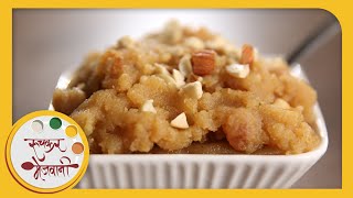 Moong Dal Halwa  Recipe by Archana  Easy to Make Indian Sweet  Dessert in Marathi [upl. by Pears112]