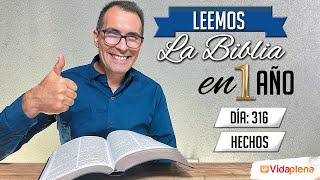 DÍA 316 HECHOS 6 y 7  2° SERIE LEEMOS LA BIBLIA EN UN AÑO EN VERSIÓN REINA VALERA 60 [upl. by Ezar]