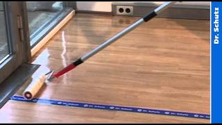 Floor coating and sealing of resilient floors with PU Sealer [upl. by Nyrak]