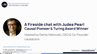 A fireside chat with Judea Pearl The Causal AI Conference 2024 [upl. by Russon]