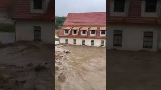 Flooding in LądekZdrój Poland 15092024 [upl. by Dlabihcra]